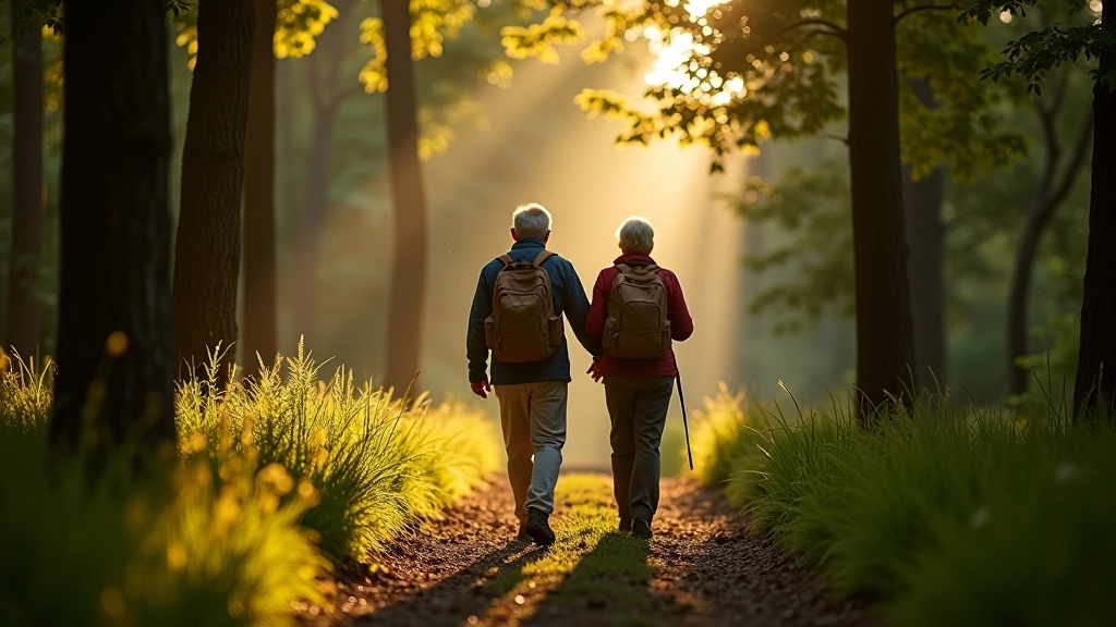 Seniori domu dabas takas pārgājienā